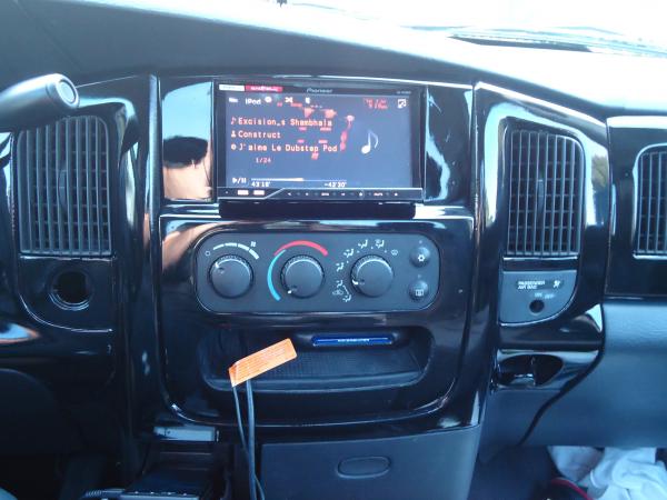 Double din and painted dash
