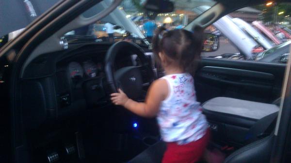 Learning to drive it now, cuz in high school I'm gonna steal it from Daddy!