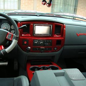 Dodge SRT-10 Q/C -  - Freshly Painted Radio Bezel