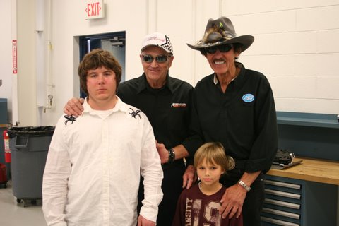 My boy and my nephew with NASCAR royalty!