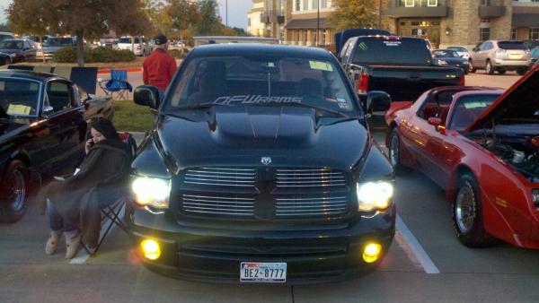 Sitting at car show. Took class winner! With halos and fogs on.